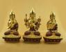 Oxidized Copper 9.25" Guru Tsongkhapa Statue Set (24k Gold Gilded) - Gallery