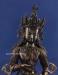 14.5" Handmade Vajrasattva Statue, Fine Hand Carved Detailing, Antiquated Finish - Front Details
