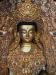 Fully Gold Plated 60cm Shakyamuni Statue Framed w/Throne - Face Detail