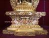 Fully Gold Plated 60cm Shakyamuni Statue Framed w/Throne - Base