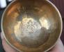 Tibetan Singing Bowl 5cm x 10cm Tara Carved 7 Metals (note "C") - Upper View