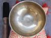 Tibetan Singing Bowl 6cm x 12cm Plain 7 Metals (note A#) - Inner Detail