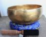 Tibetan Singing Bowl 7cm x 14cm Plain Healing, 7 Metals (note Eb) - Side View