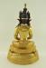 Fully Gold Gilded 13.5" Aparmita Statue Double Lotus Pedestal - Back