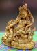 Fully Gold Plated 3" Yellow Kubera Statue Antiquated - Left