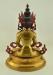 Fully Gold Gilded 19" Amitayus Statue, Hand Face Painted - Back