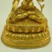 Fully Gold Gilded 14" Dolkar Statue, 7 Eyed White Tara, Hand Face Painted - Front Lower