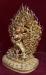 Fully Gold Gilded 14.5" Megh Sambara Statue, Beautiful Hand Carving, Fine Detail - Left