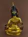 Fully Gold Gilded 13" Tibetan Dorje Sempa Statue, Beautifully Detailed Engravings - Back