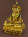Fully Gold Gilded 10" Tibetan Tsepame Statue, Fire Gilded 24K Gold Finish, Handmade - Left