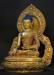 Fully Gold Gilded 52.5cm Masterpiece Gautama Buddha Statue, Beautiful Engraving, Embedded Stones - Angle