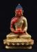 Fully Gold Plated 5.75" Opame Amitabha Statue, Handmade, Red Coral Paste - Gallery