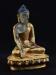 Fully Gold Plated 5.75" Tomba Shakyamuni Statue, Hand Carved Crystal - Right