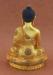 Fully Gold Plated 7.75" Tomba Shakyamuni Sculpture, Embedded w/Colorful Stones - Back