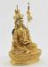 Fully Gold Gilded 9.5" Tibetan Guru Rinpoche Statue, Fire Gilded 24K Finish, Handmade - Right