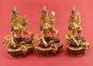 Gold Gilded 9" Complete Set of 21 Tara Statues, Fire Gilded 24k Gold Finish, Hand Painted Face - Right