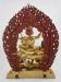Fully Gold Gilded 22" Nepali Dorje Shugden Statue, Fire Gilded 24k Gold Finish, Handmade - Back