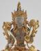 Gold Gilded 9" Nepali Cintachakra Statue, Crystal Body, Semi-Precious Stones, 24K Gold - Front Detail