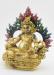 Fully Gold Gilded 7" Nepali Yellow Jambhala Sculpture , Removable Frame, Handmade - Left