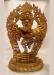 Fully Gold Gilded 10" Hevajra Statue with Consort, Handmade in Nepal - Gallery