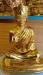 Fully Gold Gilded 12" Chogye Trichen Rinpoche Statue, Fire Gilded 24k Gold Finish (Custom Order) - Front