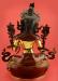 Tibetan Green Tara Sculpture, 24.75", Hand Painted Face, Fire Gilded 24k Gold Finish - Back