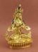 Fully Gold Gilded 9" Vajradhara Buddha Statue, Dorje Chang, Beautiful Hand Carved Details - Right