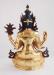 Fully Gold Gilded 12.75" Beautiful Padmapani Sculpture, Fire Gilded, Handmade - Back