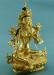 Fully Gold Gilded 13" Khadiravani Sculpture, Handmade, Fire Gilded 24K Gold - Right