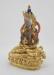 Gold Gilded 8.75" Tibetan Aparmita Statue, Crystal Body, Semi-Precious Stones, 24K Gold Finish - Left