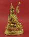 Fully Gold Gilded 9" Nepali Padmasambhava Statue, Fire Gilded 24K Gold - Right