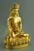 Fully Gold Gilded 10.25" Crowned Medicine Buddha Statue - Right