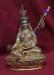 Fully Gold Gilded 22cm Padmasambhava Sculpture, 24K Gold Painted Face - Gallery