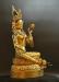 Fully Gold Gilded 56.5cm Masterpiece Dolma Statue, Antiquated Finish, Turquoise, Red Coral - Right