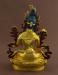 Fully Gold Gilded 9" Beautiful Dolkar Statue, Fine Detailed Engravings, Fire Gilded - Back