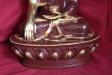 Gold Gilded 8" Shakyamuni Buddha Statue (Antique Finish) - Pedestal Base