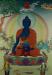 Medicine Buddha Tibetan Thangka Hand Painted 24k Gold Detail 32.5" x 22.5" - Front