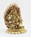 Partly Gold Gilded 7" Chuchepa Mahakala Statue, Beautifully Hand Carved - Right