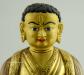 Fully Gold Gilded 6" Guru Marpa Statue (Antiquated Finish) - Face Detail