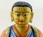 Multicolored 6" Guru Marpa Buddha Statue (24k Gold Gilded) - Face Detail