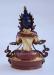 Partly Gold Gilded 9" Vajradhara Buddha Statues - Back