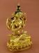 Fully Gold Gilded 14" Tibetan Avalokiteshvara Statue, Fine Hand Carved Details - Right