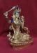 Fully Gold Gilded 8.5" Manjushri Statue Handmade 24k Gold Finish - Right