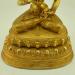 Fully Gold Gilded 13.5" Vajrasattva Statue, Handmade, Double Lotus - Front Lower