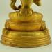 Fully Gold Gilded 13.5" Vajrasattva Statue, Handmade, Double Lotus - Lower Back