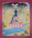Medicine Buddha Tibetan Thangka Painting 32.25" x 27" (24k Gold Detail) - Full Image w/Frame