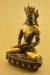 Oxidized Copper 10.25" Amitabha Buddha Statue (24k Gold Gilded) - Left
