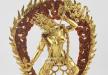 24K Gold Gilded 16" Vajrayogini Buddha Statue, Fire Gilded, Traditional Handmade Nepali Statue - Front Detail