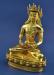 Fully Gold Gilded 10.5" Crowned Amitabha Buddha Statue - Left