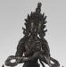 Oxidized Copper 8.75" Handmade Vajradhara Statue, Hand Carved Fine Details - Face Details